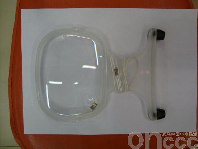 Hanging plastic magnifying glass