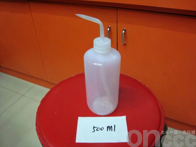 Wash bottle long mouth wash bottle plastic bottle