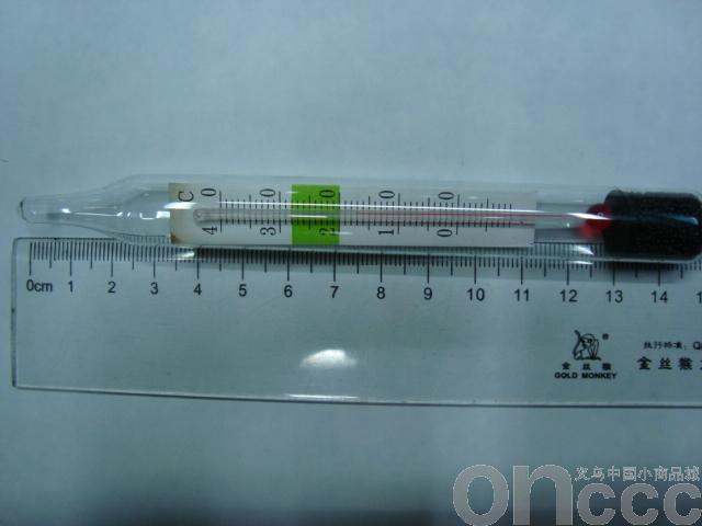 Aquarium glass thermometer