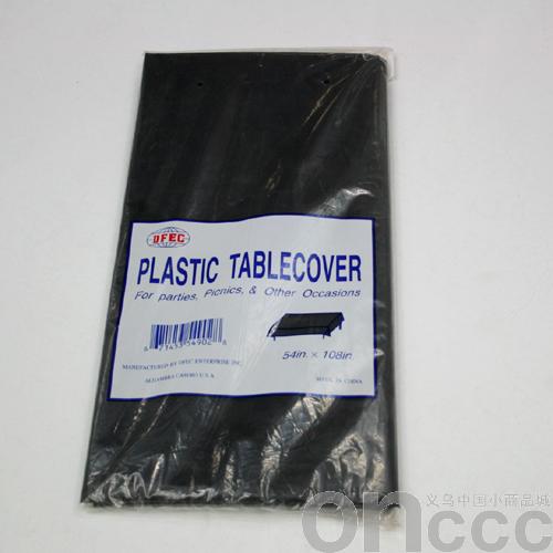Black bag tablecloth