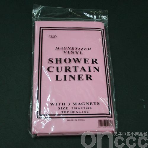 Pink bag shower curtain thumbnail