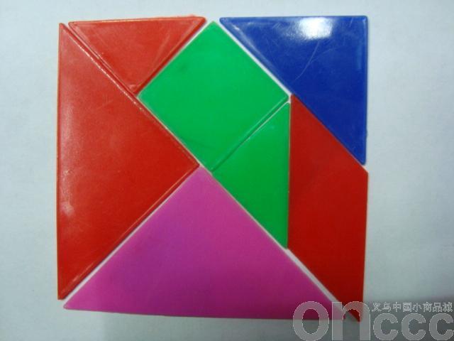 Plastic tangram