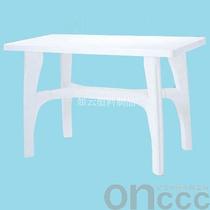Wholesale supply of plastic long square table table white beach table food stall restaurant special table