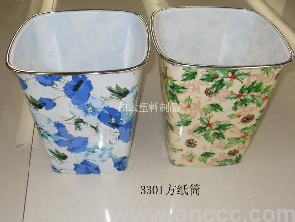批发供应塑料3301方纸筒垃圾桶