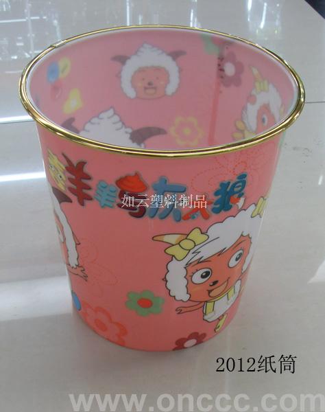 批发供应塑料2012纸筒垃圾桶