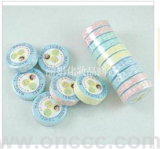 Magic compressed towel for portable travel towel