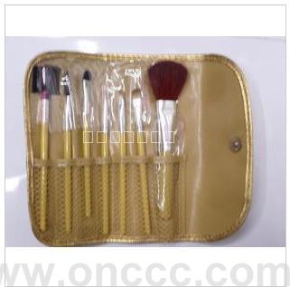 Set of seven cosmetic brush tools cosmetic tools