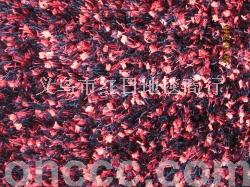 Black and red dragonfly yarn carpet
