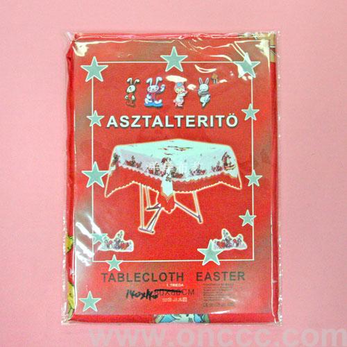 Red polyester tablecloth thumbnail