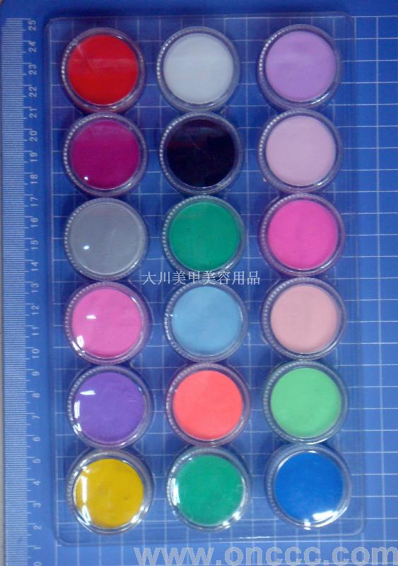 5-gram set of nail art crystal nail carving color powder, nail art crystal powder, color carving powder