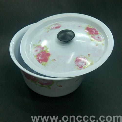 White Bowl With Round Lid