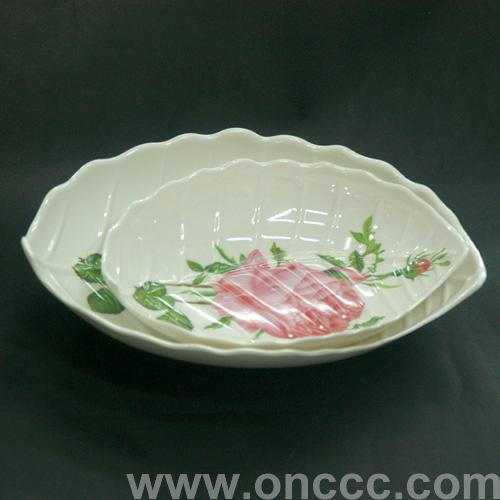 White Leaf Plate