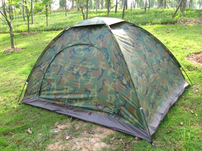 Single-layer leisure tent, 2-person camouflage tent, camping tent, portable hiking tent Specification image