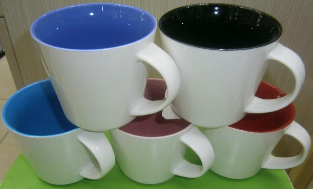 4-inch ceramic cup, colored glaze cup, conical cup, large-capacity cup