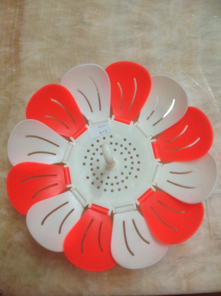 可收缩水果篮 塑料蓝 时尚创意 圆形水果篮