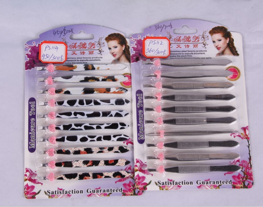 PS114 beauty tool eyebrow clip card installed eyebrow clip flower eyebrow clip