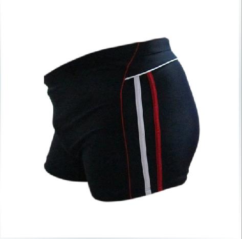 Plain new fashion men's flat corner swimming trunks large size swimsuit swimming trunks bathing hot spring swimsuit high-end swimming trunks full figure