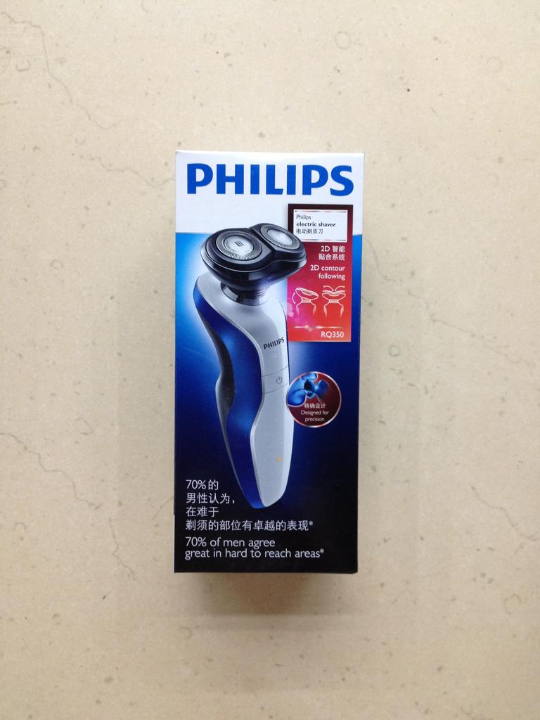 Genuine Philips RQ350 electric shaver 2D intelligent surface charging wash shave dry and wet beard knife