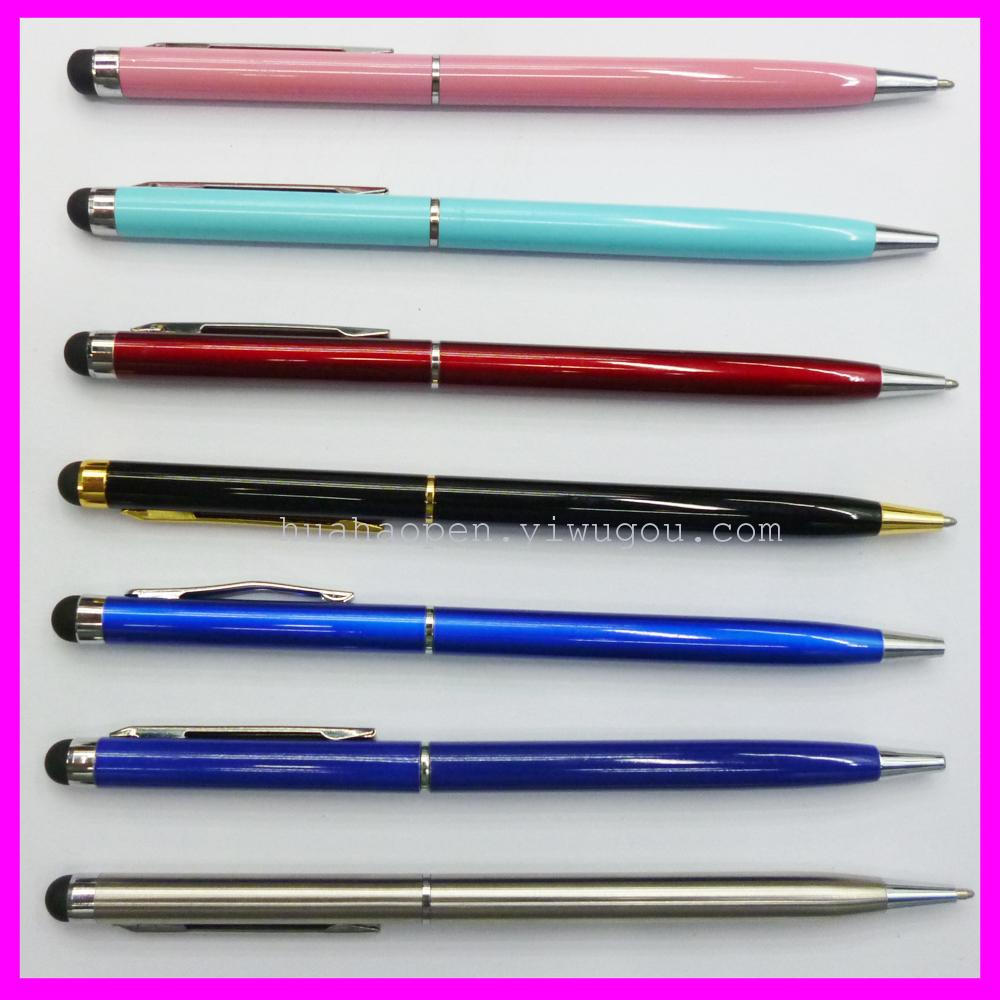Small Coats touch screen pen htc Touch pen iphone Capacitive pen Universal smartphone stylus dual-use capacitive metal ballpoint pen