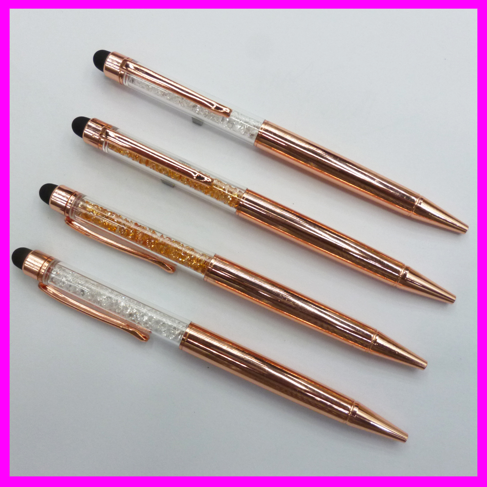 Special offer on diamond touch pen, diamond capacitive pen, rose gold touch pen, diamond metal pen and metal capacitive pen