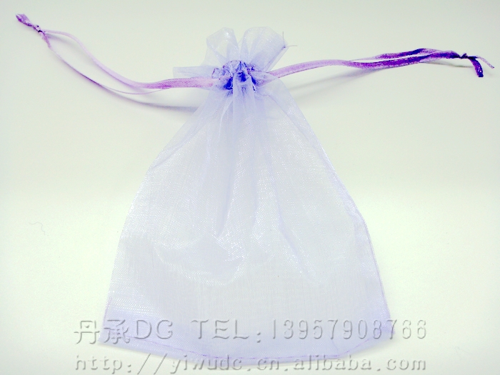 11*16CM中号单色珍珠纱喜糖袋糖果袋巧克力袋干花袋颜色随机不选色，定做颜色可自选，100个一包opp包装详情图4