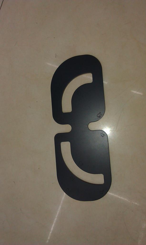 Angle ruler glass tool