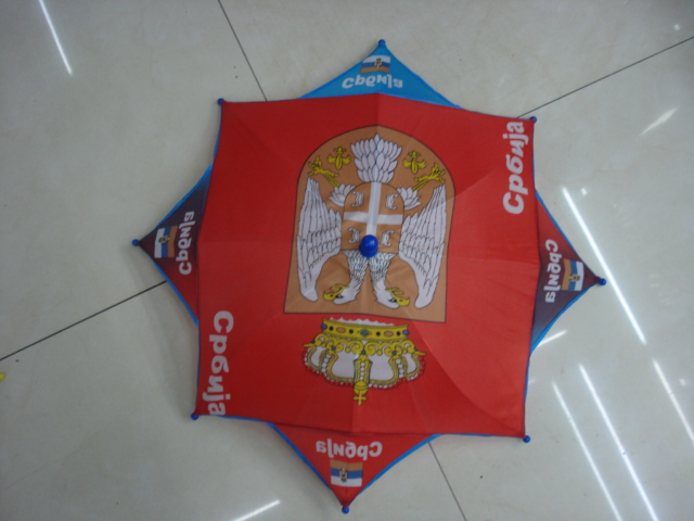 30CM heat transfer printed hats and umbrellas can be made with national flags of all countries
