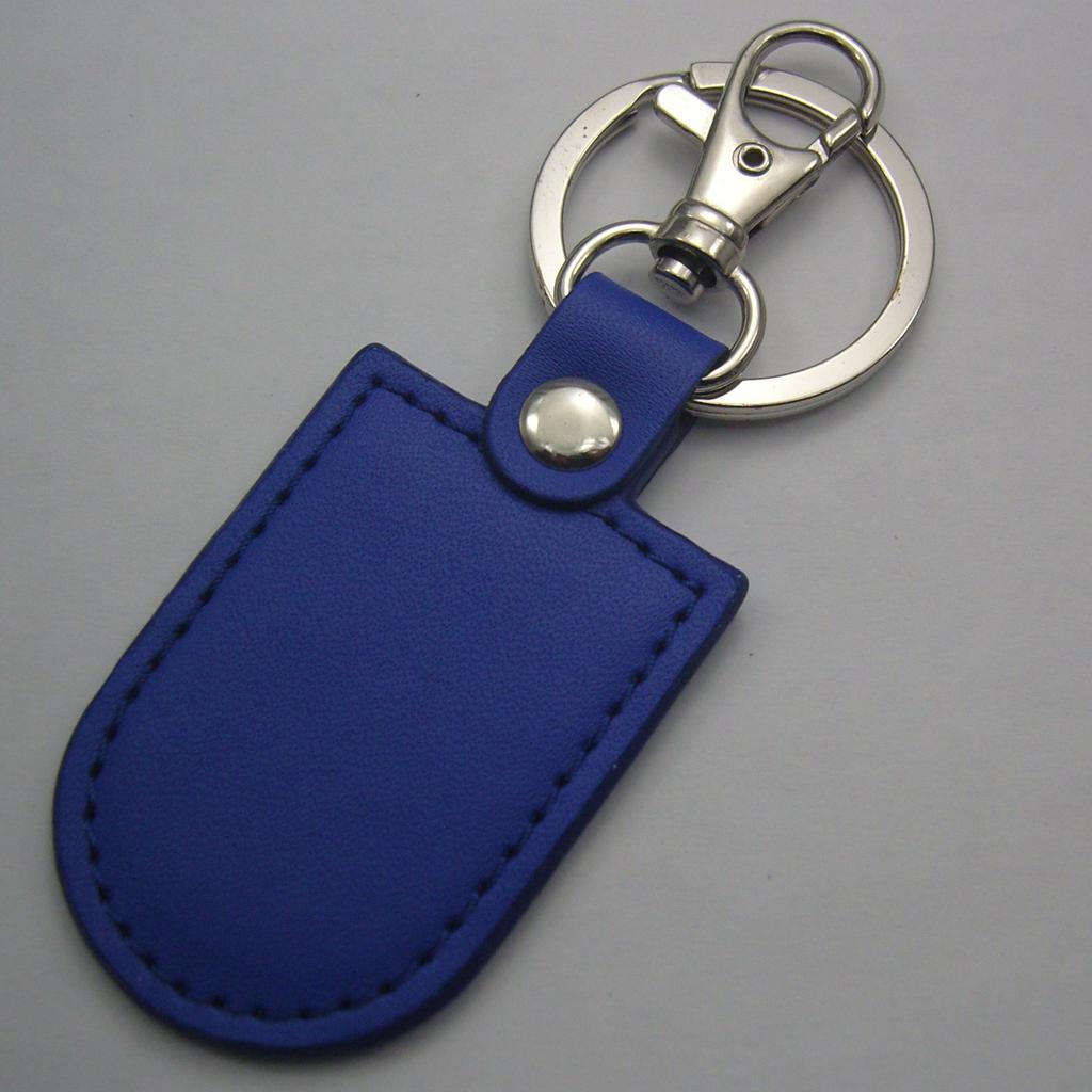 Leather Pu Keychain Jq 00141, Custom Shape, Custom Logo