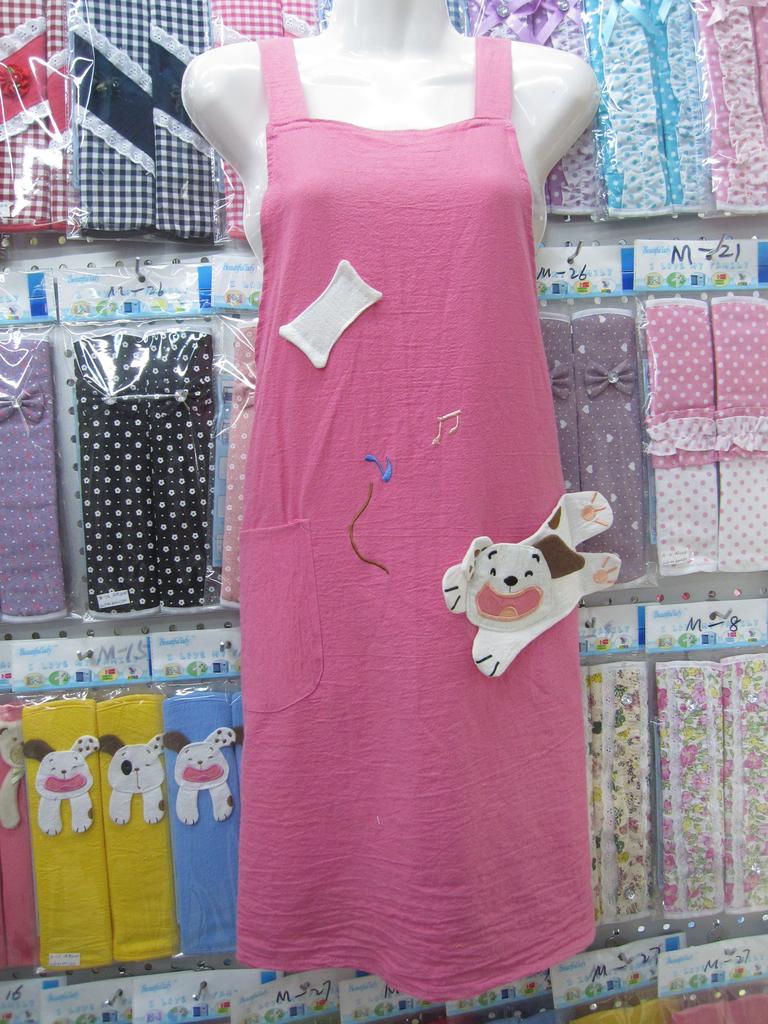 2021 New bestseller, factory direct sales, self-produced and self-sold Korean version all-cotton S053 Korean version puppy apron details Picture