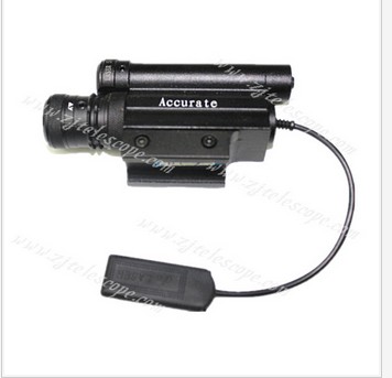 114-3 láser rojo y verde 3 en 1 mira telescópica óptica superdistante octave clip QQ clip cola de golondrina