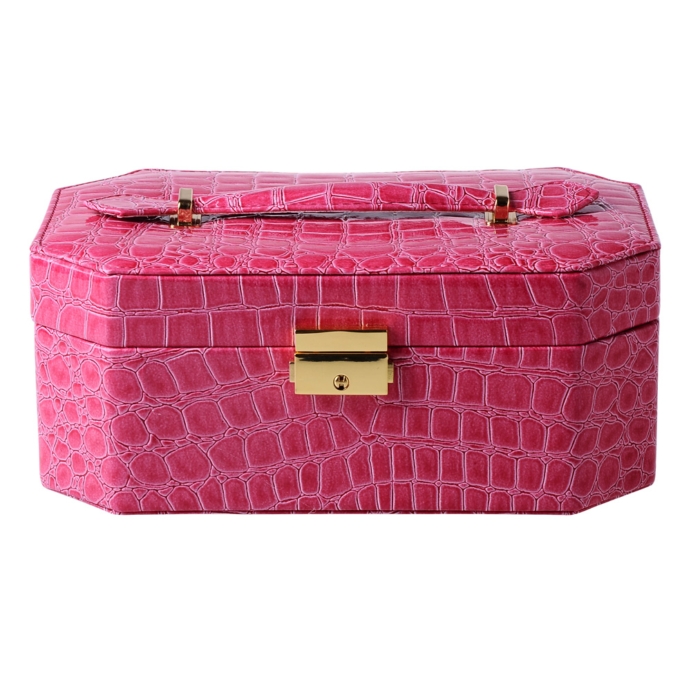 GUANYA Leather octagonal Jewelry Box, Leather ring storage Box, jewelry box details Picture