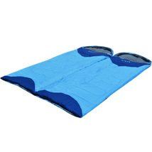 绿光森林200g信封式夏季空调睡袋互拼式中空棉地面睡袋