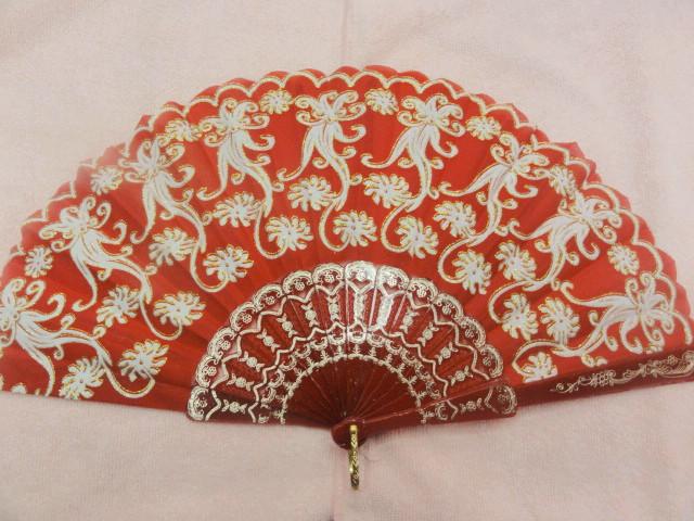 Chinese Wind Hot Gold Fan Totem Mixed Color 7~8 Specification drawing