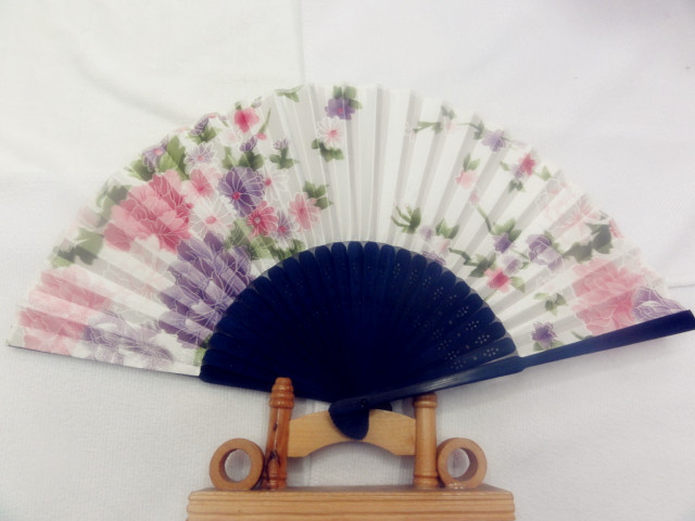 Fine Japanese Cherry Blossom Fan Rod Has A Pattern Can Be Mixed Colors Specification drawing