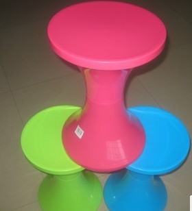 时尚家居用品可拆装塑料圆凳彩色休闲凳折叠凳子产品图