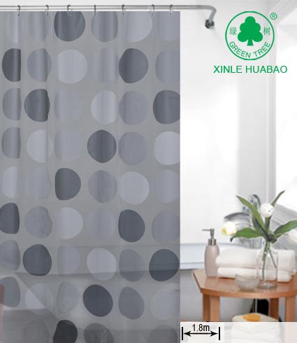 New style shower curtain works yarn, cross hemp, jacquard, gold silk, embroidered, printed, embossed Application Scenario