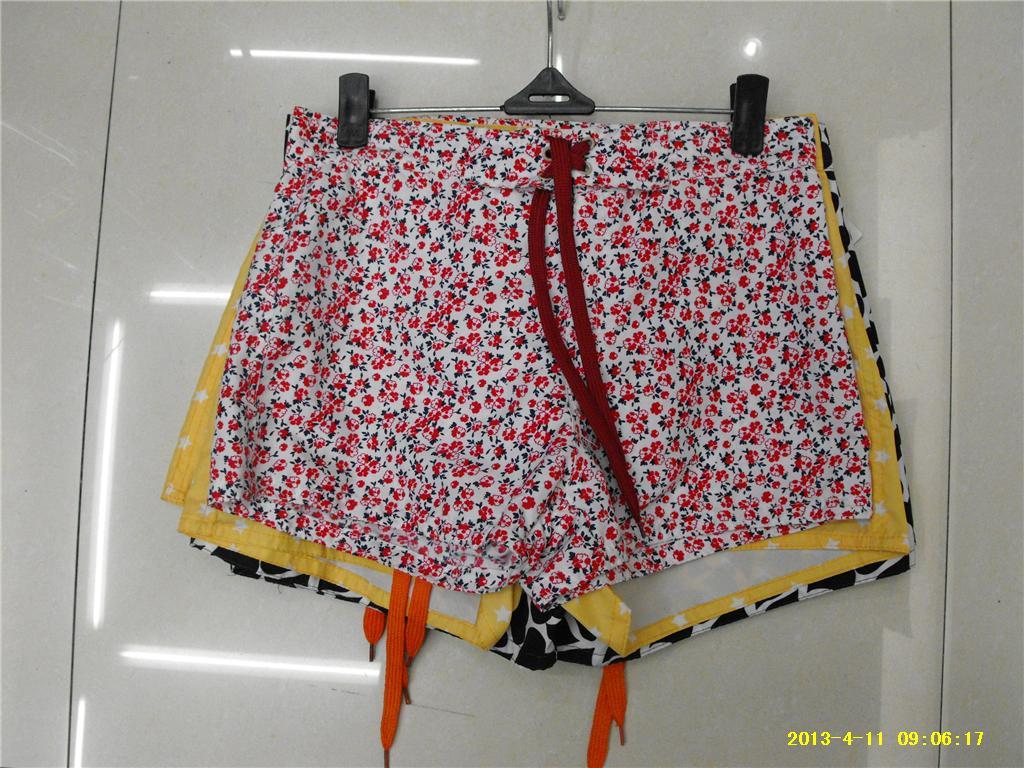 Loose Floral Boxer Shorts For Women
