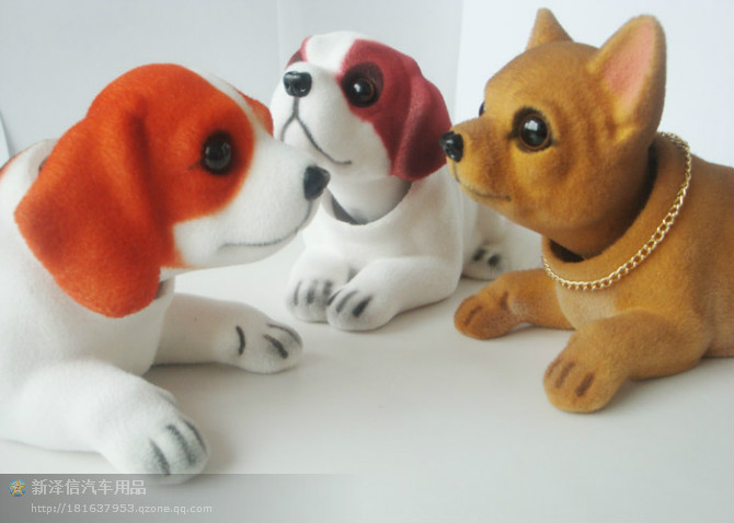 Hot style cute swinging puppy decorative rocker handmade realistic