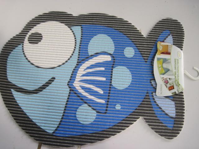 Cartoon Pvc Walleye Non-Slip Mat Bathroom Non-Slip Mat Bath Mat Soft Rubber Floor Mat details Picture