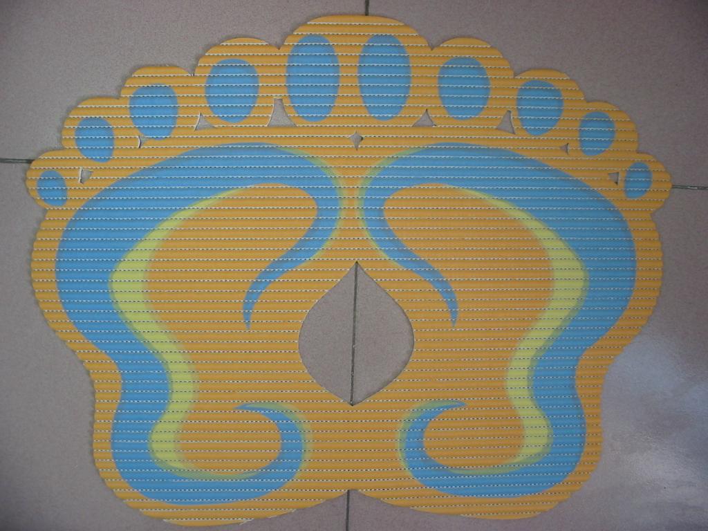 Cartoon Pvc Feet Non-Slip Mat Bathroom Non-Slip Mat Bath Mat Soft Rubber Floor Mat