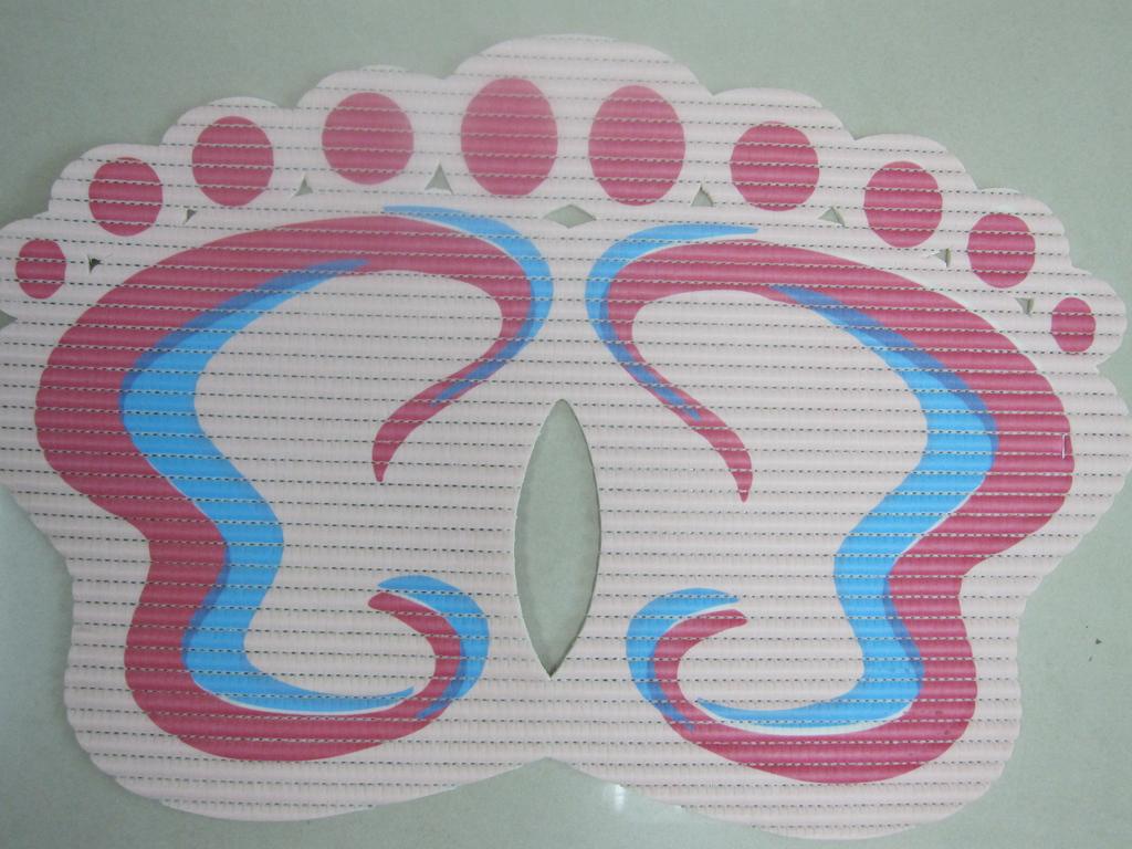 Cartoon Pvc Feet Non-Slip Mat Bathroom Non-Slip Mat Bath Mat Soft Rubber Floor Mat Specification drawing