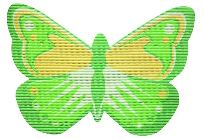 Cartoon Pvc Butterfly Non-Slip Mat Bathroom Non-Slip Mat Bath Mat Soft Rubber Floor Mat