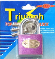 凯星牌 三达牌 50mm短粱吸卡锁 金色锁 粉红锁 蓝色锁 绿色锁 仿铜锁 紫色锁