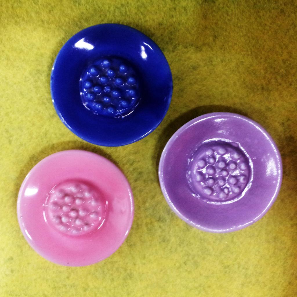 工艺香座510 精致圆盘形陶瓷香座