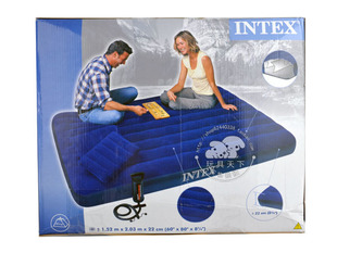深蓝灯芯绒空气床套装INTEX68765床垫详情图1