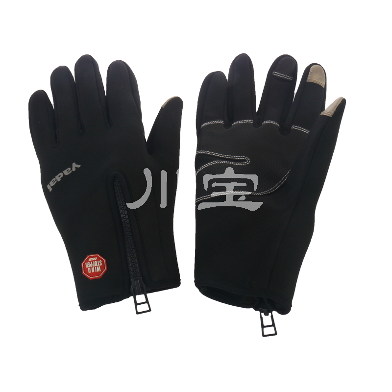 新款触摸屏潜水布手套、防水、川宝手套商行实用运动冰丝手套好用耐用手套详情图4