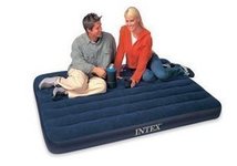 空气床气垫床 充气床双人特大 深蓝灯芯绒INTEX68755