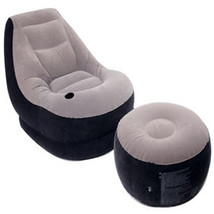INTEX懒人植绒充气沙发组合 休闲沙发 带垫脚蹬气泵修补包