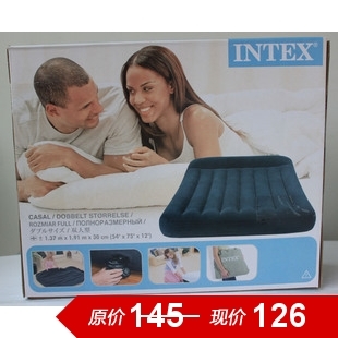 内置枕头经典双人充气床垫 气垫床 空气床送修补包详情图1