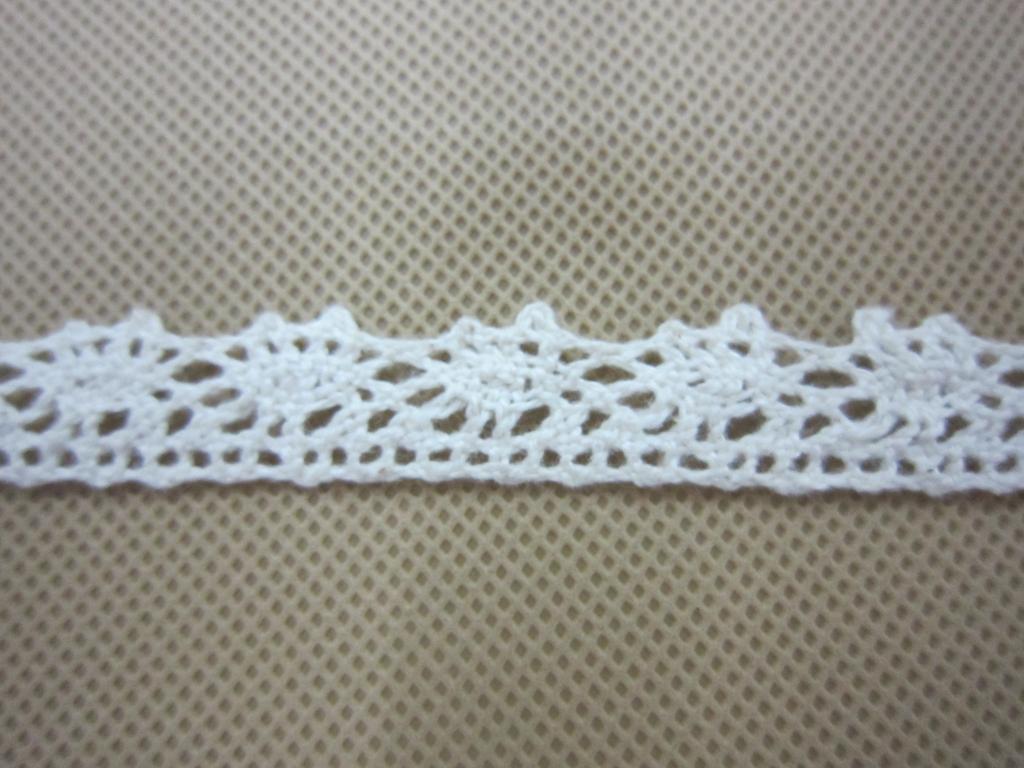 Pingyang Liyuan Lace Ribbon This White Cotton Edge Specification: 1.2Cm 6Cm